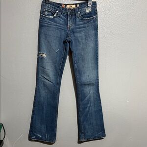Vintage Juicy Couture Distressed Blue Flare Jeans